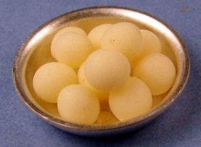 Peeled potatoes in bowl