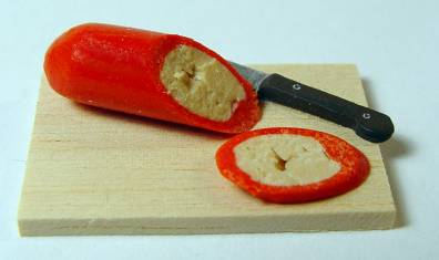 (image for) Polony (sausage) on board