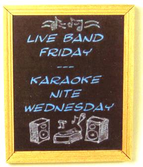 (image for) Pub entertainment board