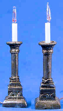 (image for) Candlestick lights - silver color
