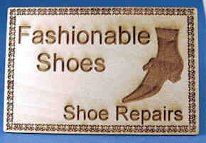 (image for) Shoe store sign