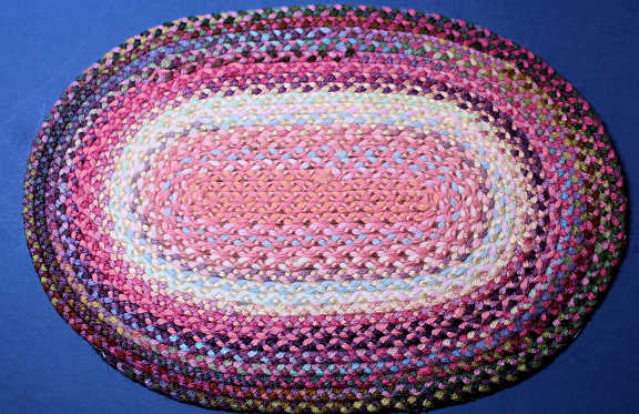 (image for) Hand braided rug - "Cat's Meow"