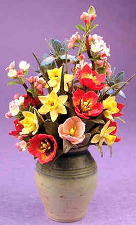 (image for) Flower arrangement - apple blossoms and others
