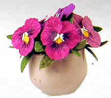 (image for) Flower arrangement - pansies