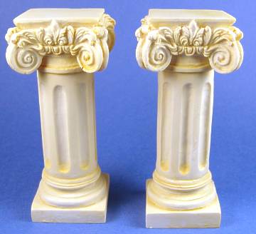 Pedestal - Ionic ivory - pair - Click Image to Close