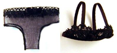 (image for) Bra and panty set - black