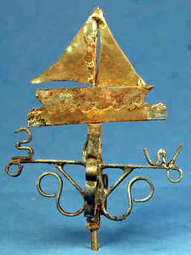 Weathervane - sailing ship - Click Image to Close