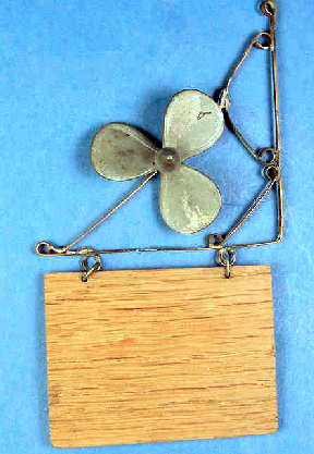 (image for) Blank wood sign - ship's propeller