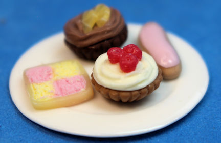 Plate of tea cakes