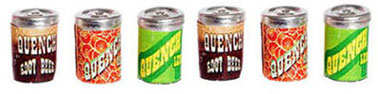 Soda cans (set of 6) - Click Image to Close