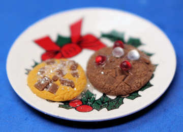 Christmas cookies plate