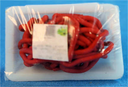 (image for) Packaged choppred meat