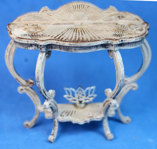 (image for) Console table - distressed wood