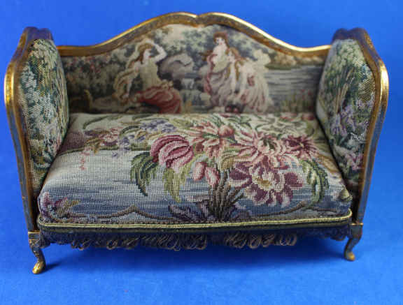 (image for) Brocade sofa by June Clinkscales