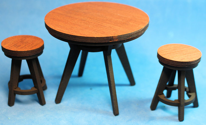 (image for) Pub or kitchen set - table and 2 chairs