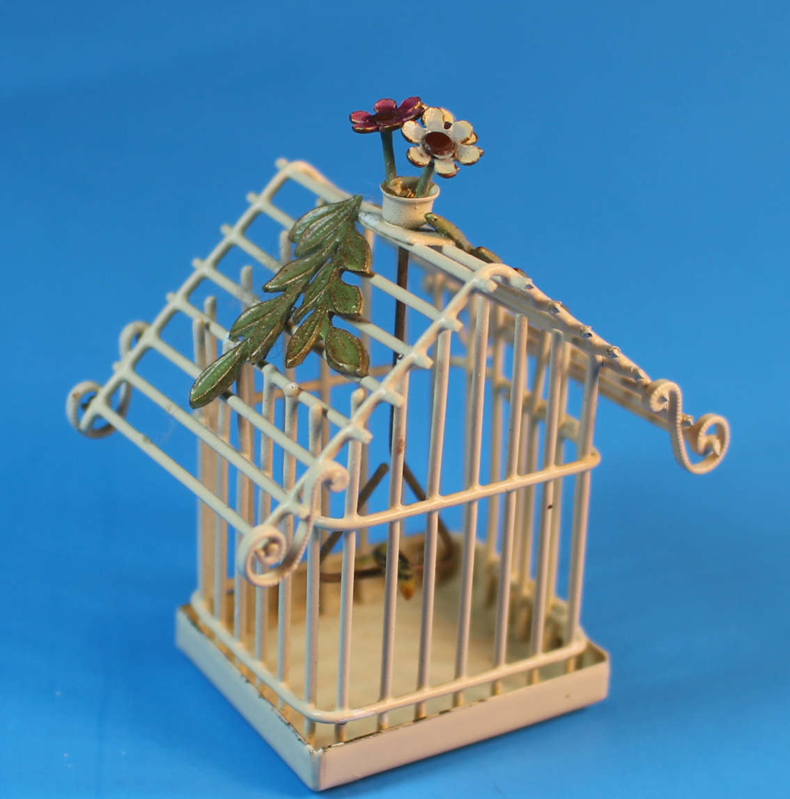 Birdcage with bird