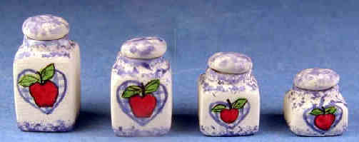 (image for) Canister set -apple