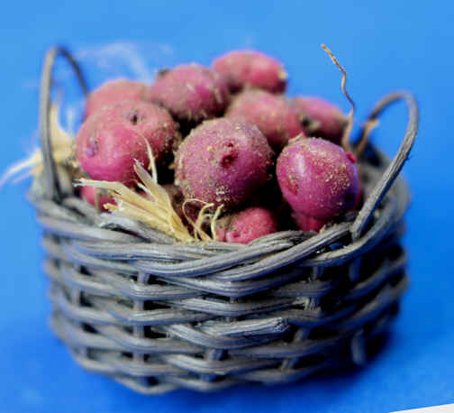 Red potatoes in basket (image for) Red potatoes in basket