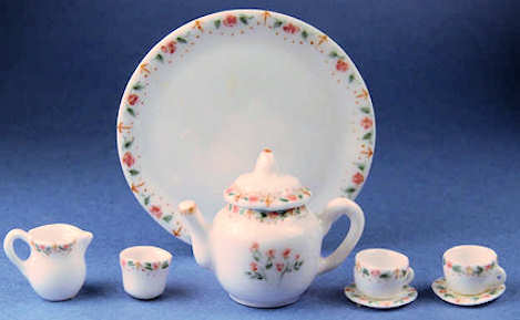 (image for) Tea set - handpainted porcelain