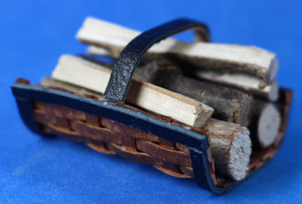 (image for) Logs in woven basket