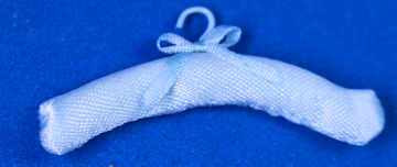 (image for) Clothes hanger - padded - blue