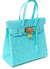 (image for) Designer handbag - sky blue