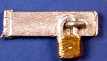 Padlock with hasp