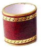 (image for) Wastebasket-oval burgundy