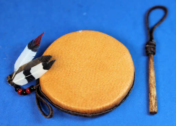 (image for) Native American drum probably by Theresa Dudley