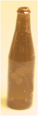 Wine bottle - amber - Click Image to Close