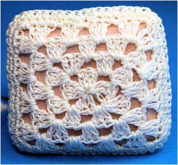 Decorative pillow - crocheted