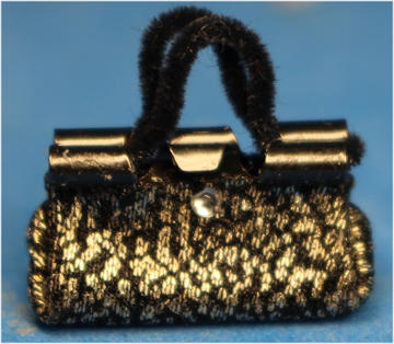 Lady's evening purse - charcoal gray