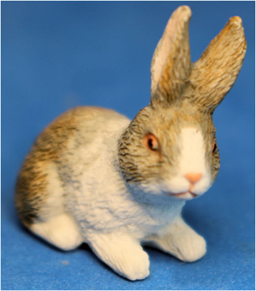 (image for) Bunny - gray and white #2