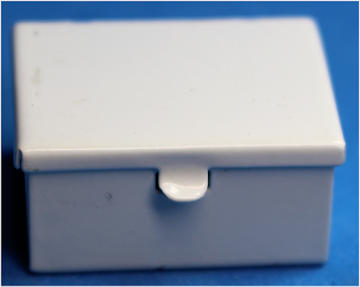 (image for) Storage bin - white enamel
