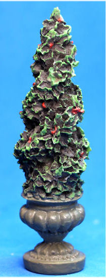 Topiary with red berries