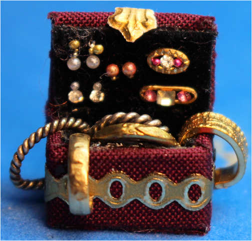 Overflowing jewelry box