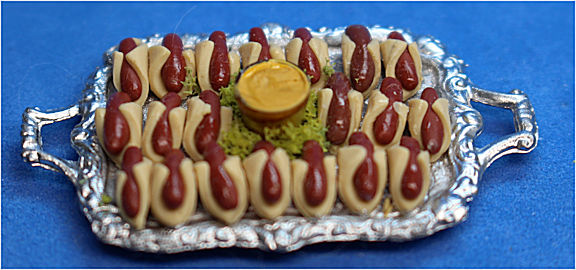 (image for) Pigs in a blanket with mustard