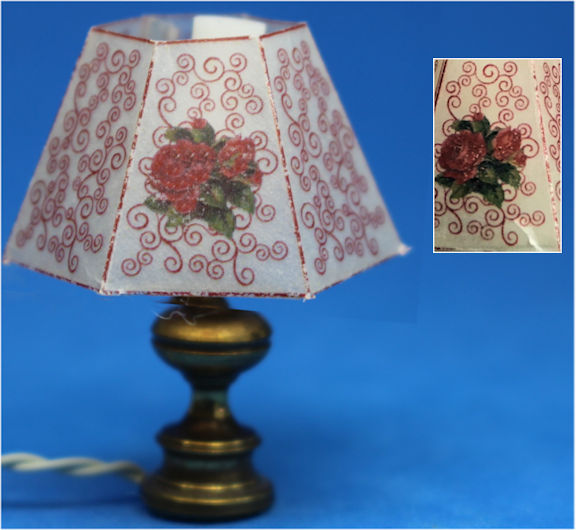 Table lamp - small tear on shade