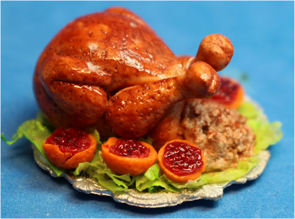 (image for) Turkey with cranberry tarts by Kathy Christensen