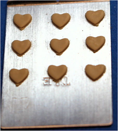 Baking heart cookies (image for) Baking heart cookies
