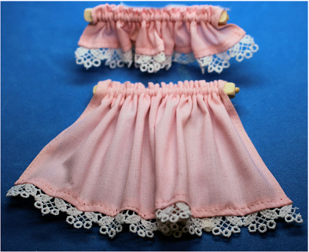 (image for) Tier curtain - pink