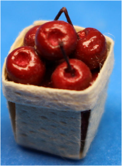 Pint basket of cherries