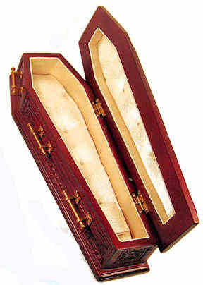Coffin - mahogany