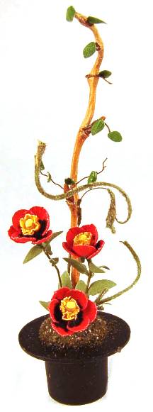 Ikebana flower arrangement
