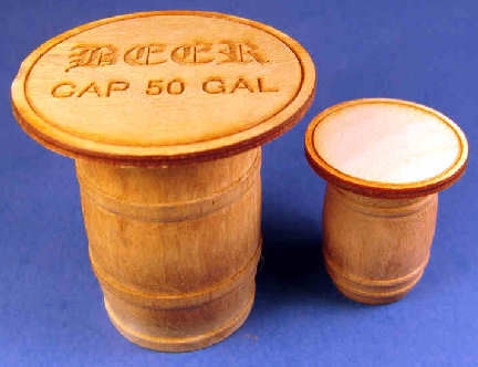 (image for) Barrel pub set round table - beer