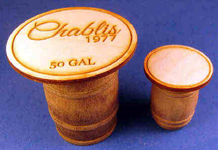 (image for) Barrel pub set round table - chablis