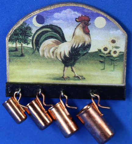 (image for) Measuring cups on rooster rack