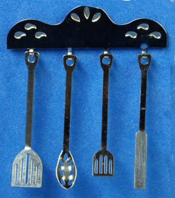 (image for) Utensils on rack
