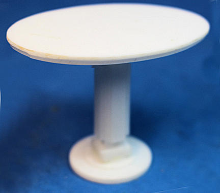 Occasional table - acrylic oval - Click Image to Close