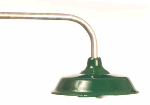 Shop/store exterior light - green shade - Click Image to Close